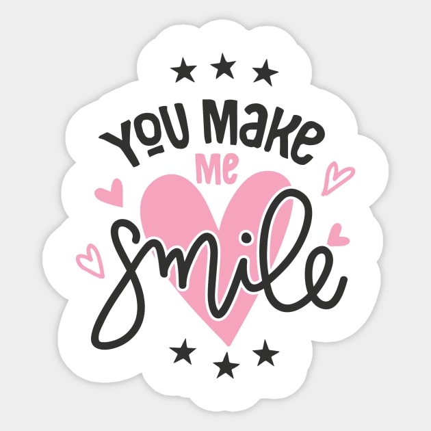 You Make Me Smile Sticker by MeksFashion